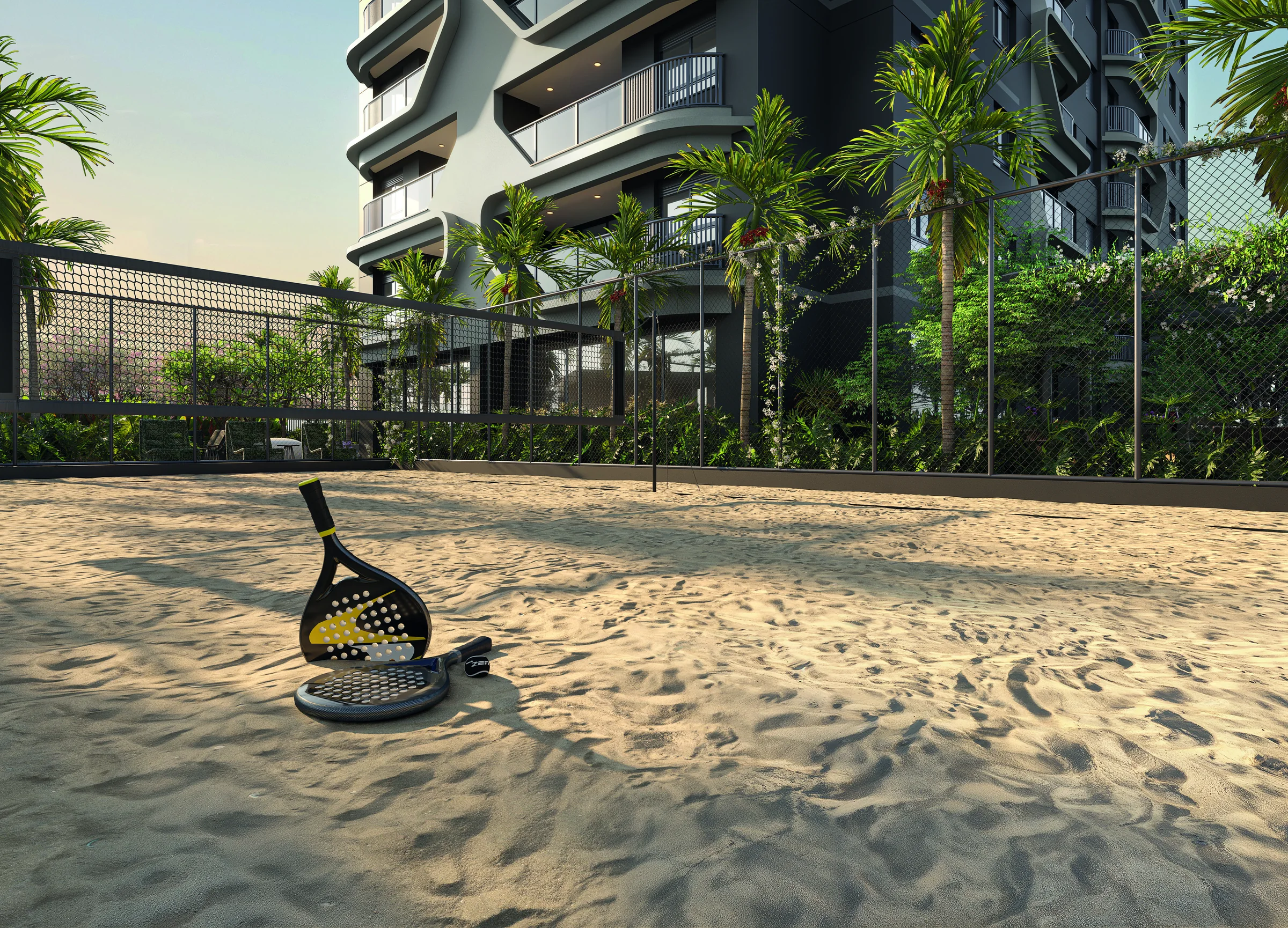 Beach tennis do Art Design Residence