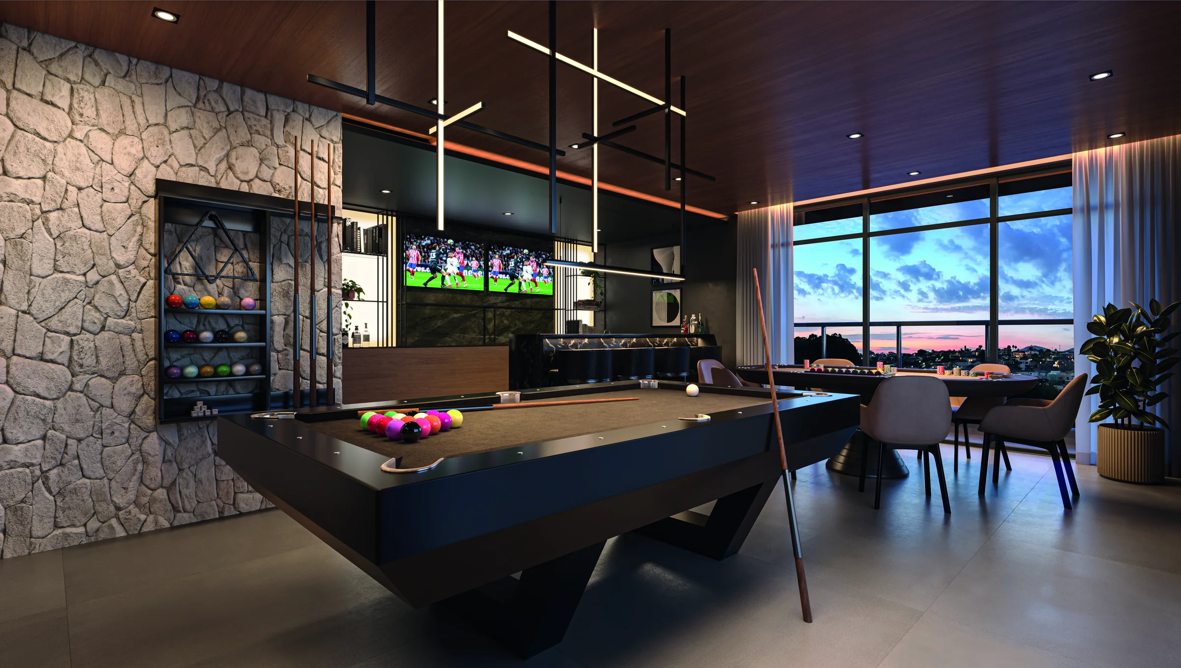 Sports bar no rooftop